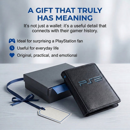 Wallet with PS2 retro console design