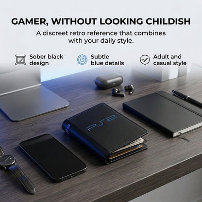 Wallet with PS2 retro console design