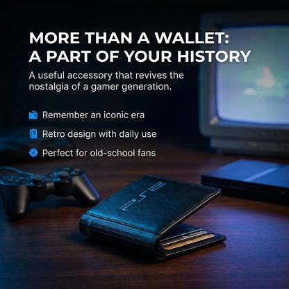 Wallet with PS2 retro console design