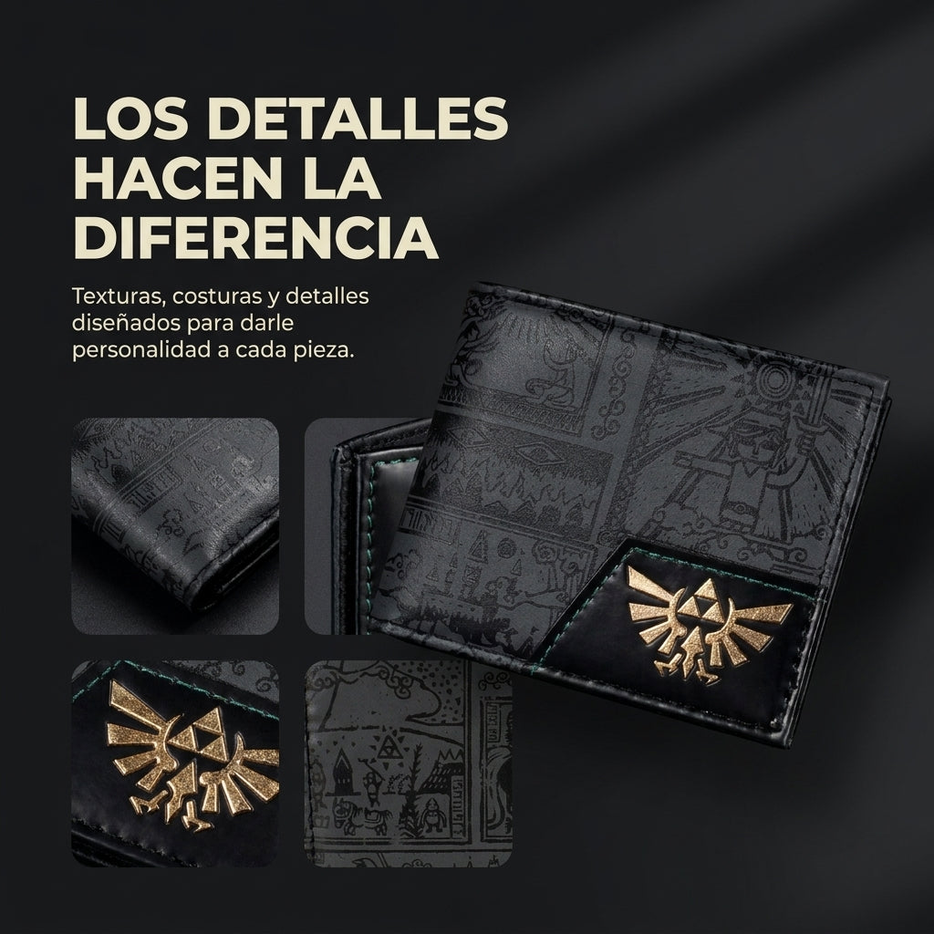 Cartera Gamer Trifuerza Retro