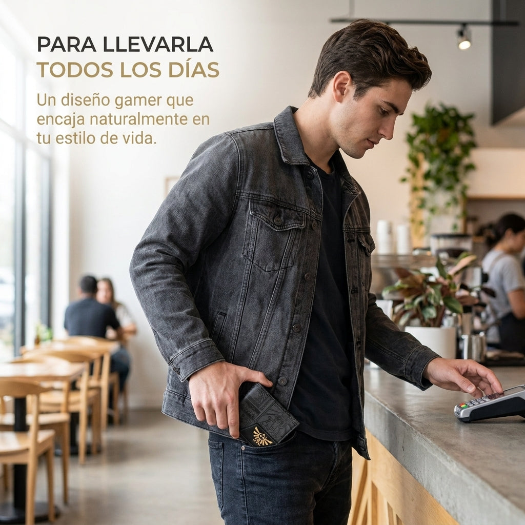 Cartera Gamer Trifuerza Retro