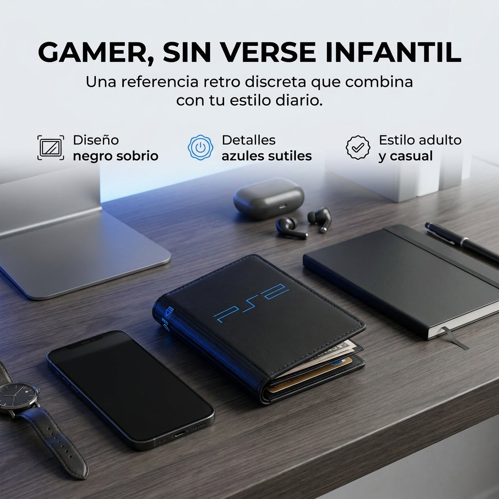 Cartera diseño consola retro PS2