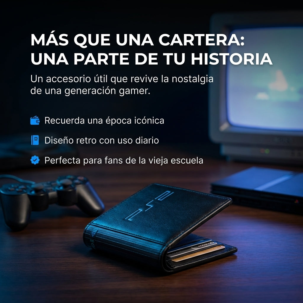 Cartera diseño consola retro PS2